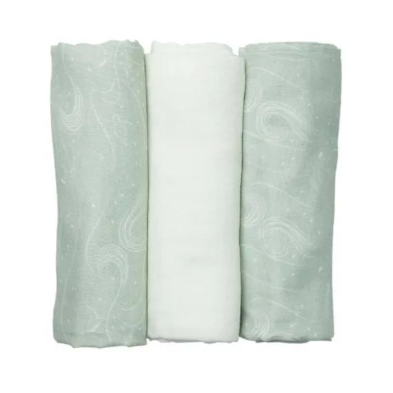 Lot De 3 Langes 70×70 Trois Kilos Sept – Vert – 70×70 Cm Vert