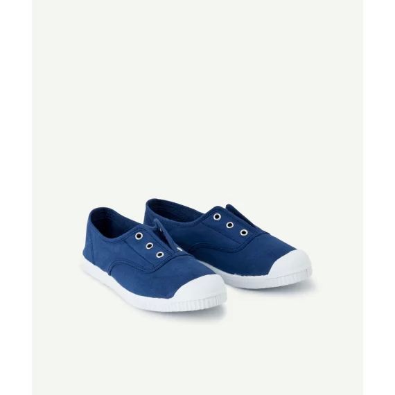 Baskets en toile enfant bleu marine –  – Soldes