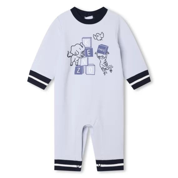 Combinaison en molleton coton Garçon Bleu