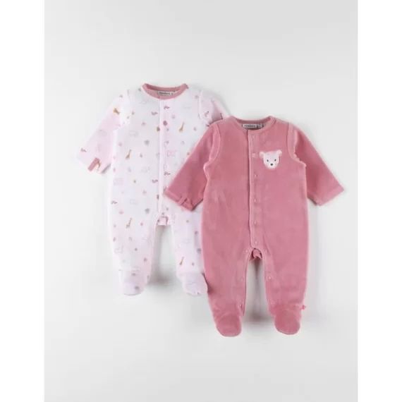 Set de 2 pyjamas dors-bien rose