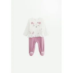 Pyjama Bébé En Velours Louisa Rose