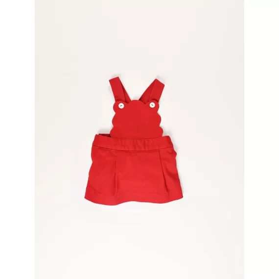 Robe chasuble rouge Fille 6 mois