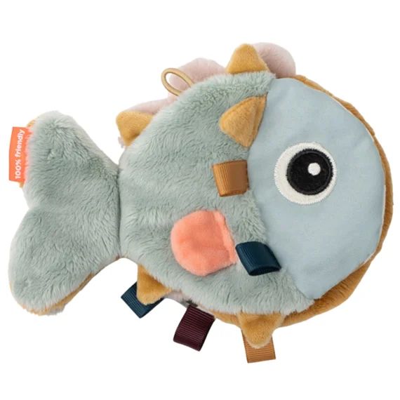 Livre bébé en tissu poisson vert d&rsquo;eau Sea friends
