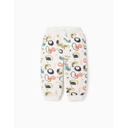 Pantalon De Jogging Gratté Avec Motif &lsquo;bugs&rsquo; Blanc