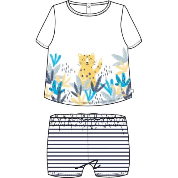 Ensemble t-shirt et short Garçon Bleu