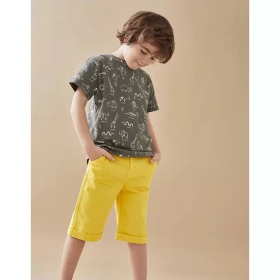 Pantalon en twill bleu