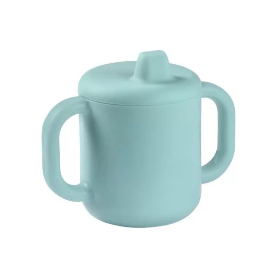 Tasse d&rsquo;apprentissage silicone blue (170 ml)