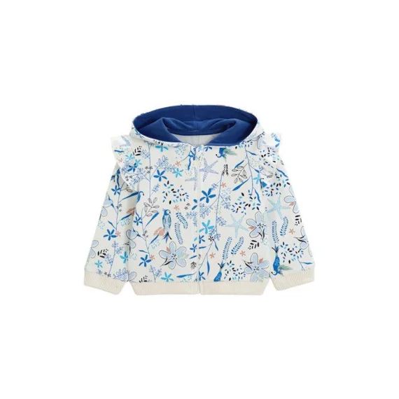 Sweat-shirt À Capuche Bébé Océan D&rsquo;amour Bleu