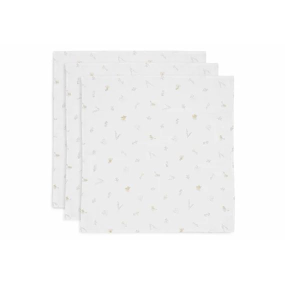 Lot De 3 Langes Gaze De Coton Lovely Birds