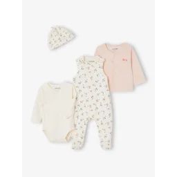 Kit naissance personnalisable 4 pièces rose pâle
