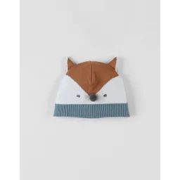 Bonnet En Tricot Renard Bleu