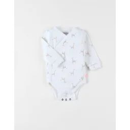 Body Croisé Girafes Blanc