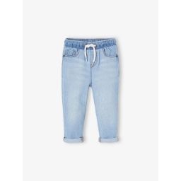 Pantalon en denim bébé taille élastiquée double stone