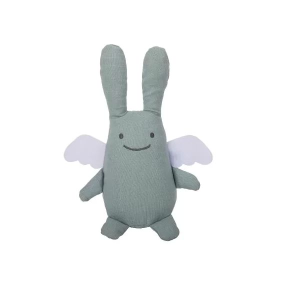 Peluche musicale ange lapin céladon (24 cm)