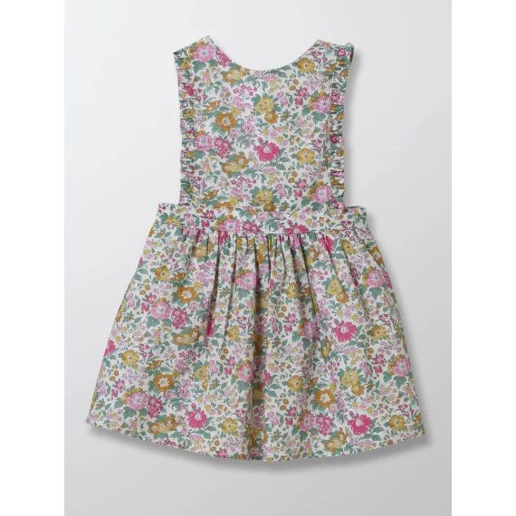 Robe-tablier En Tissu Liberty Liberty Clare Rich Ecru