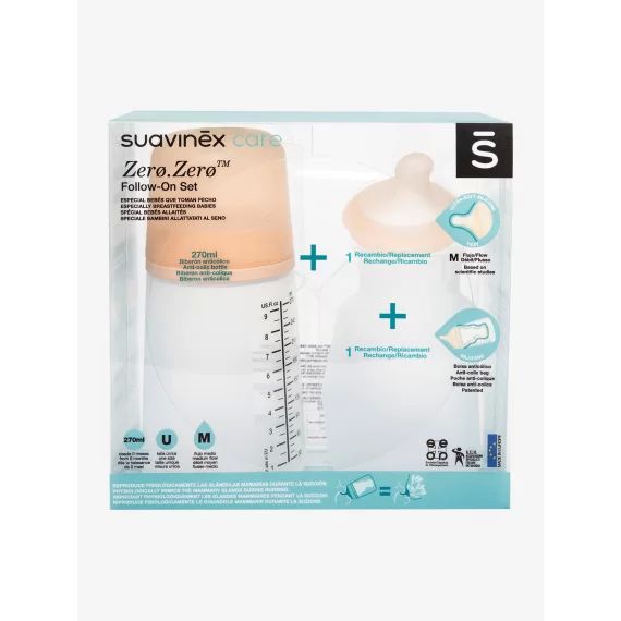 Starter Set Biberon Zero.Zero 270ml SUAVINEX peau