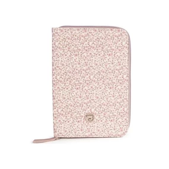 Protège carnet de santé Flower mellow rose