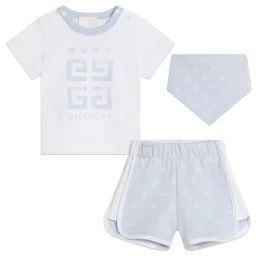 ENS.T-SHIRT+SHORT+BANDANA UNISEXE Bleu