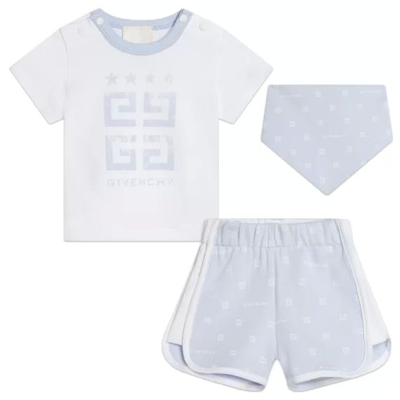 ENS.T-SHIRT+SHORT+BANDANA UNISEXE Bleu
