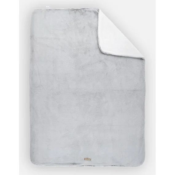 Couverture 140 x 200cm en fausse fourrure gris