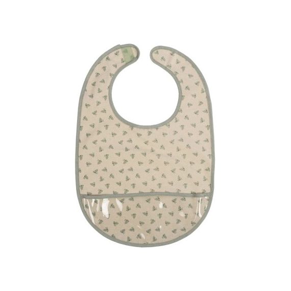 Bavoir à poche en coton Les lapins