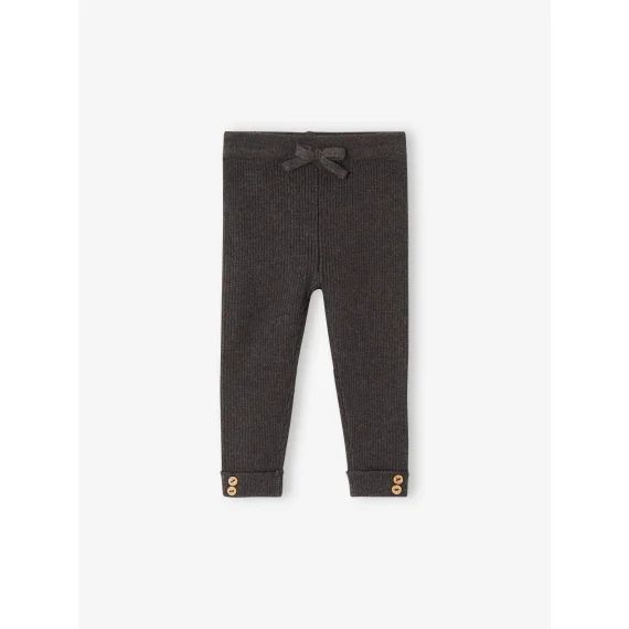 Legging en tricot bébé vert de gris