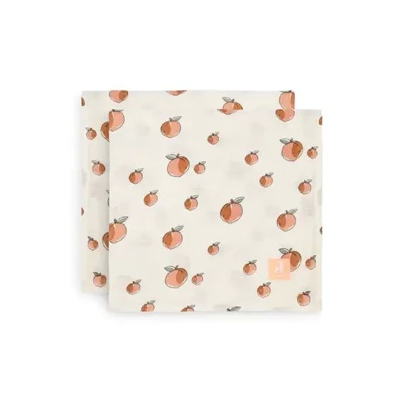 Lange gaze de Coton (x2) 115x115cm Peach –