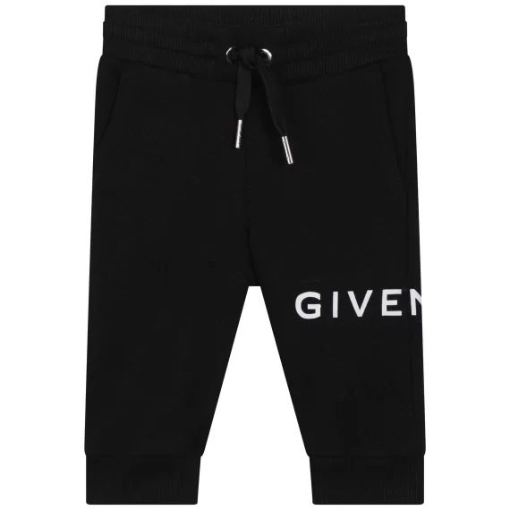 Pantalon style jogging Garçon Noir