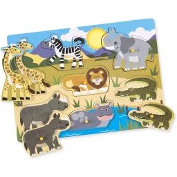 Puzzle Formes Savane 7 Pièces Beige