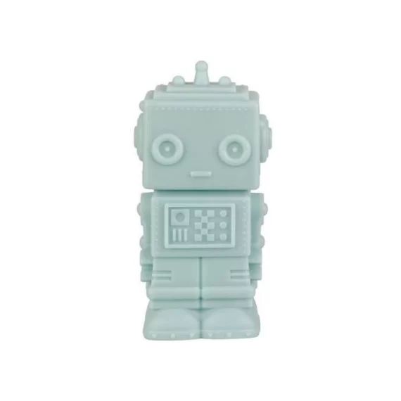 Petite veilleuse Robot bleu-vert (13 cm)