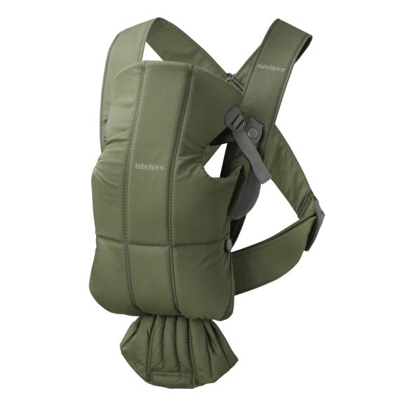 Porte-bébé Mini – Vert foncé / Tissé