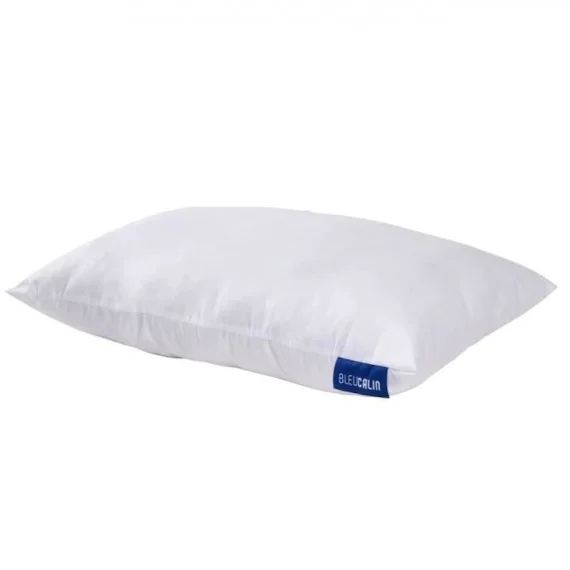 BLEU CALIN L&rsquo;Oreiller 6-10ans spécialement conçu pour les enfants – Enveloppe toucher peau de pêche – rectangulaire 40x60cm blanc