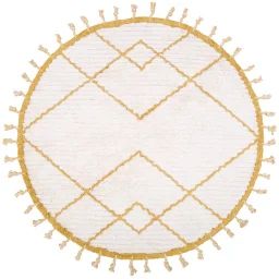 Tapis Enfant Coton Rond Côme Mangue