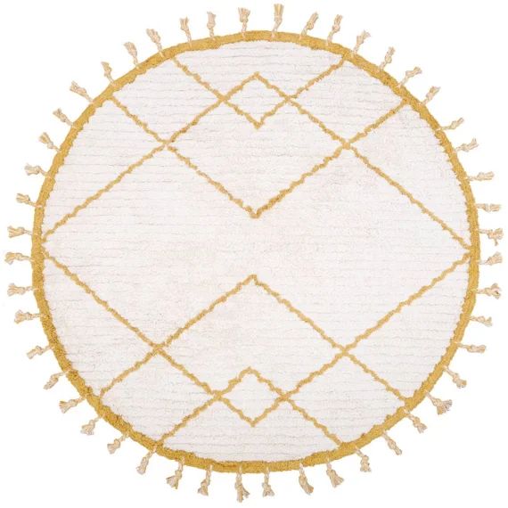 Tapis Enfant Coton Rond Côme Mangue