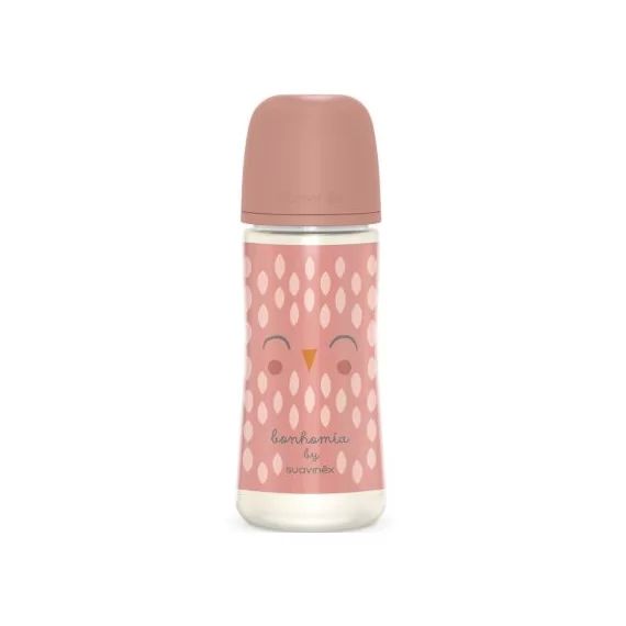 Biberon tétine SXPro L Bonhomia rose (360 ml)