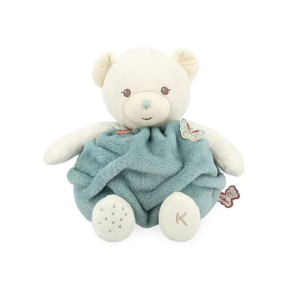 Peluche bulle d&rsquo;amour ours vert Plume (30 cm)