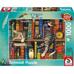 Puzzle Frédéric Le Chat Lettré 1000 Pcs Vert