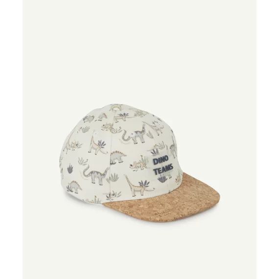 Casquette bébé garçon dinosaures et visière effet liège