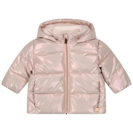 Doudoune déperlante à capuche Fille Rose