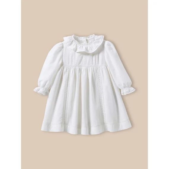 Robe En Coton Blanc Casse