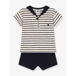Ensemble 2 pièces PETIT BATEAU beige chiné