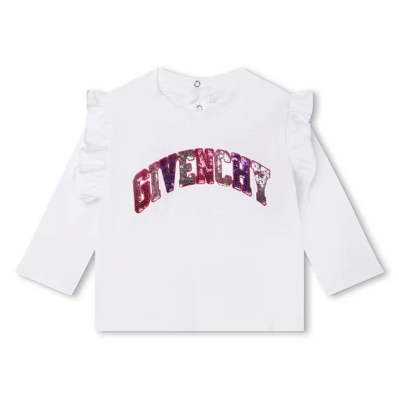 T-shirt à manches longues Fille Blanc