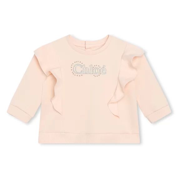 Sweat-shirt en molleton Fille Beige