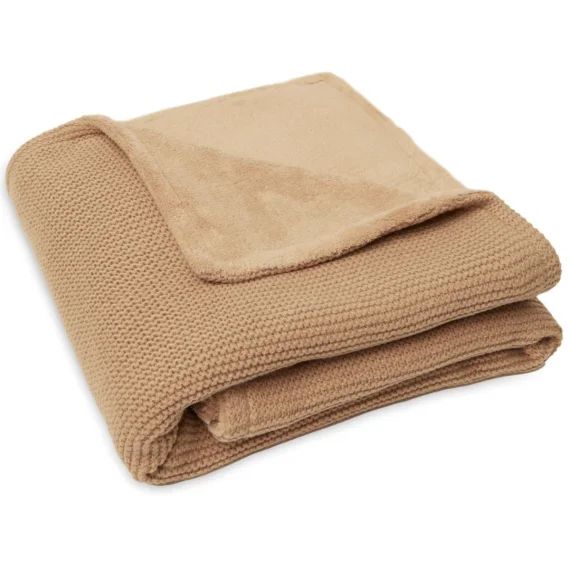 Couverture polaire tricotée Basic Knit Biscuit (75 x 100 cm)