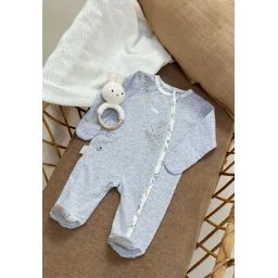 Pyjama Bébé Ouverture Zippée Frimousse Gris