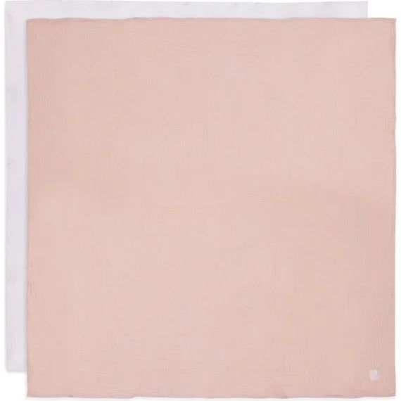 Lot De 2 Maxi-langes En Coton Rose, Écru