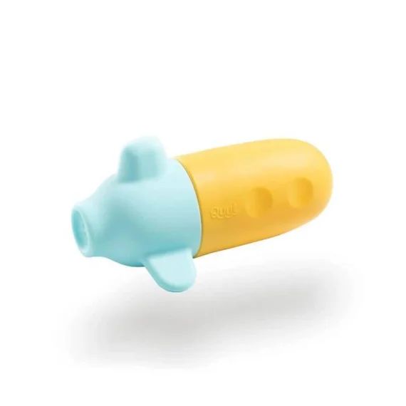 Jouet de bain – QUUT – Squezzi Sous-marin – Silicone – Jaune – Pour enfants de 12 mois et plus jaune