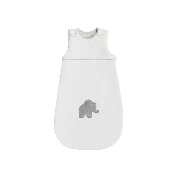 Gigoteuse Tembo l&rsquo;éléphant jacquard blanc (70 cm)