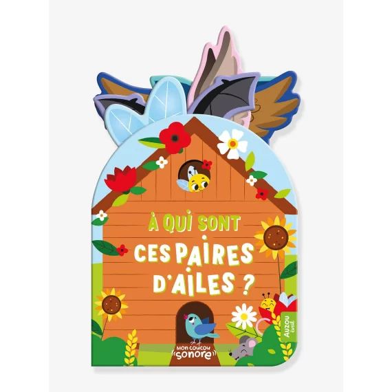Mon Coucou Sonore – À qui sont ces paires d&rsquo;ailes ? – AUZOU multicolore