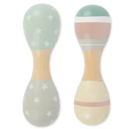 Hochets En Bois Lot De 2 – Motif Faon Star Dust